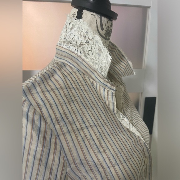 Anthropologie Wendy Hil button up top SZ Small NWT - Picture 5 of 12